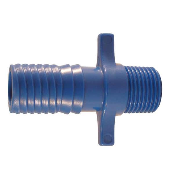 Apollo 3/4 in. x 1/2 in. Barb Insert Blue Twister Polypropylene Twister x MPT Adapter Fitting