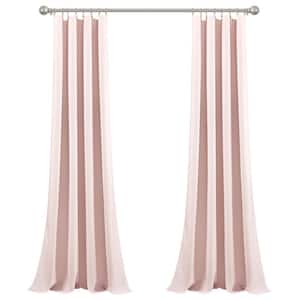 Pixie Fox Pink Polyester 52 in. W x 95 in. L Blackout Curtain (Single Panel)