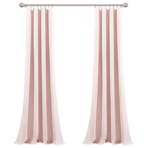 HOMEBOUTIQUE Pixie Fox Pink Polyester 52 in. W x 95 in. L Blackout Curtain (Single Panel)