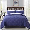 JML 3 Piece Burgundy Microfiber Queen Comforter Set WCS01-BGD-Q - The Home  Depot