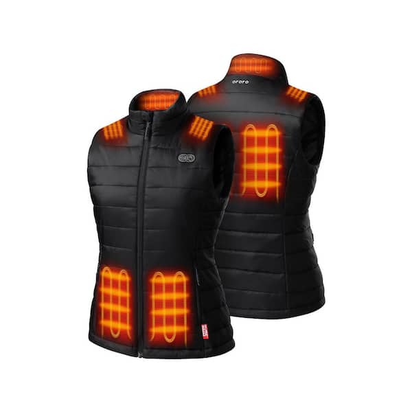 Women's Small Black 7.38-Volt Lithium-Ion Classic Pro 7-Zone Heated Vest with (1) 5 Ah Battery