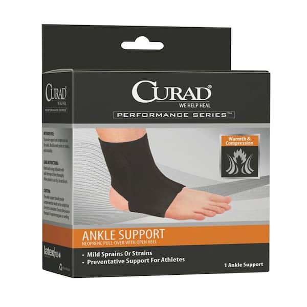 Curad Small Neoprene Open Heel Ankle Support