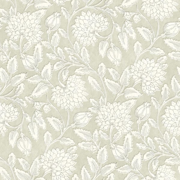 Chesapeake Vadouvan Sage Green Pre-pasted Non-woven Wallpaper 4134 