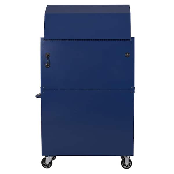 Husky Standard Duty 42 in. x 18 in. D 12-Drawer Blue Rolling Tool