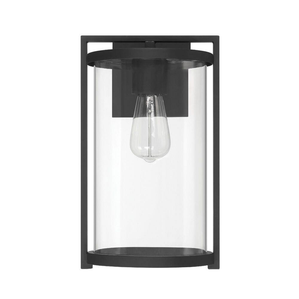 Hunter Astwood 1 Light Matte Black Cylinder Outdoor Lighting for Foyer / Entry Way price history on PriceWatchPro