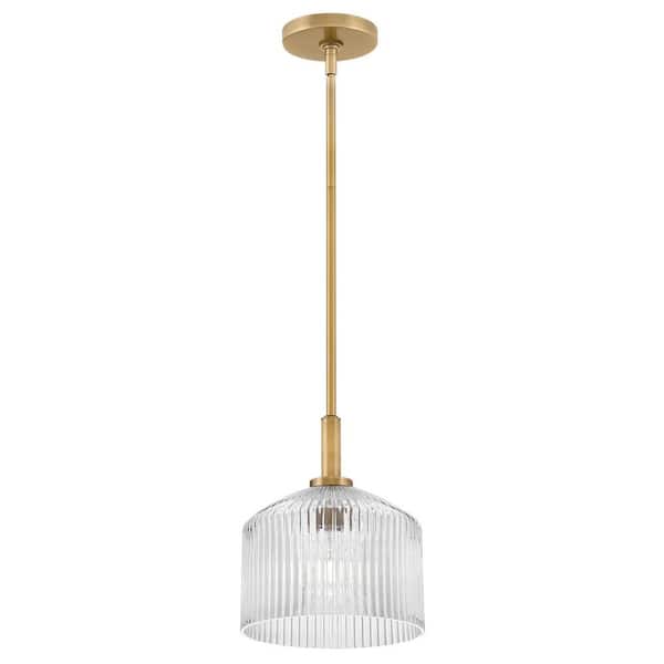 Lisette 1-Light Lacquered Brass Pendant Light