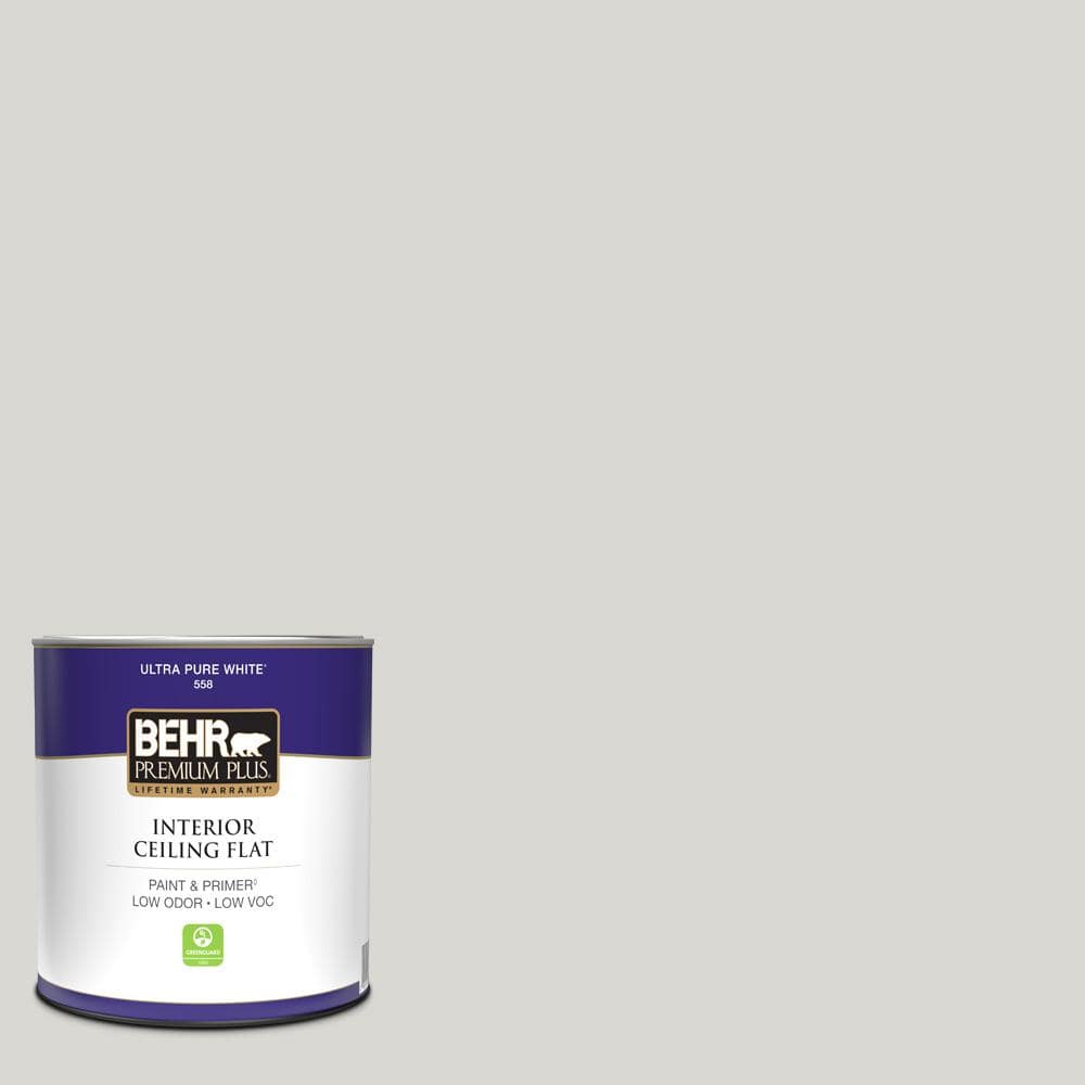 BEHR PREMIUM PLUS 1 qt. N3601 Seagull Gray Ceiling Flat Interior