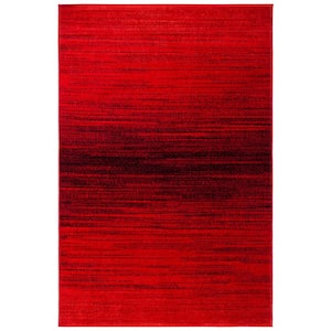 Adirondack Red/Black 4 ft. x 6 ft. Gradient Area Rug