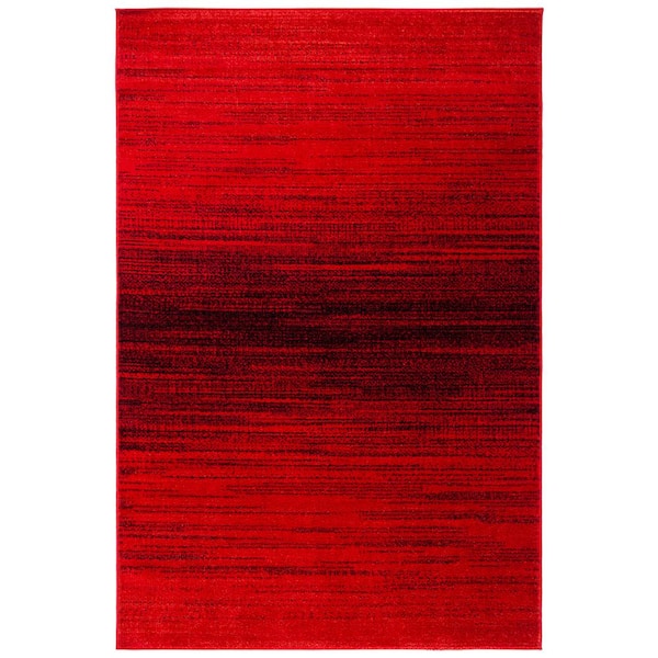 SAFAVIEH Adirondack Red/Black 4 ft. x 6 ft. Gradient Area Rug