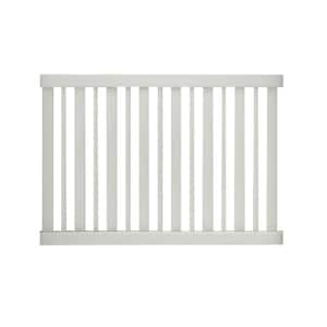 Pro-Series 4 ft. H x 6 ft. W White Vinyl Lafayette Spaced Picket Fence Panel