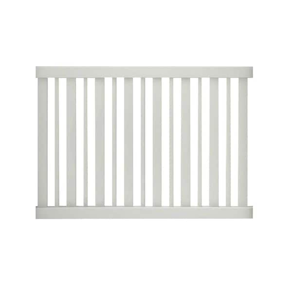 Veranda Pro-Series 4 ft. H x 6 ft. W White Vinyl Lafayette Spaced Picket Fence Panel