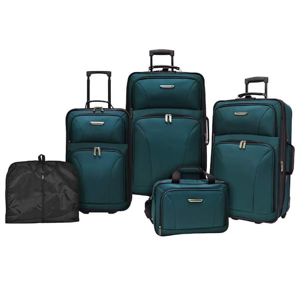 Traveler's Choice Travelers Choice Versatile 5-Piece Teal Luggage Set
