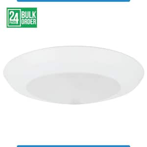 RCD 4 in. Low Profile White Selectable LED Flush Mount Downlight