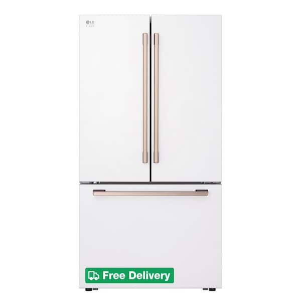 STUDIO 27 cu. ft. SMART Counter Depth, 3-Door, French Door Refrigerator with Water Dispenser and Ice