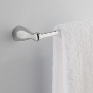 Foundations 24 in. Wall Mount Towel Bar Bath Hardware Accessory in Polished Chrome