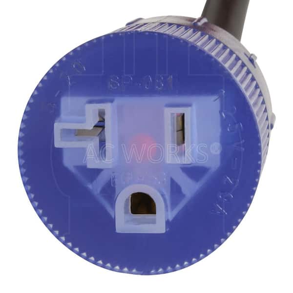 アレキサンダー 5 AC WORKS 50 ft. NEMA 5-20 T-Blade Indoor/Outdoor Extension Cord