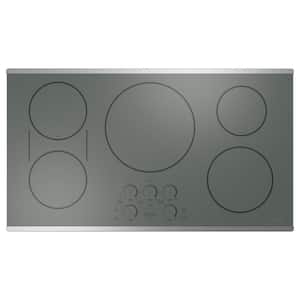 36 in. Smart Induction Touch Control Cooktop in Stainless Steel with 5 Elements