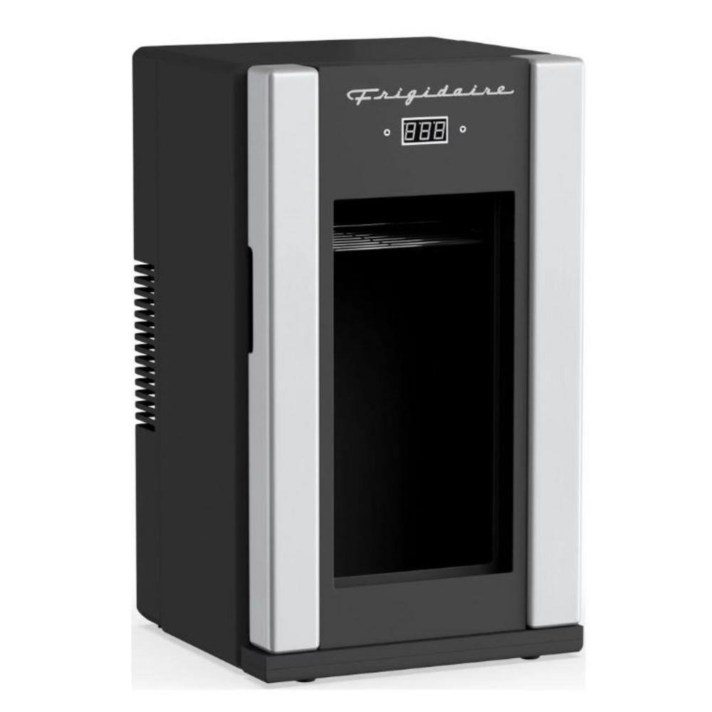 42 cu. ft. 18-Can 4-Bottle Retro Mini Refrigerator in Stainless Steel, withTemperature Control