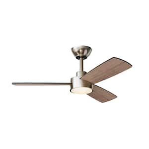 Dorsey 36 in. (3 ft.) LED Indoor/Covered Outdoor Brushed Nickel Ceiling Fan with Remote Control and Light Kit