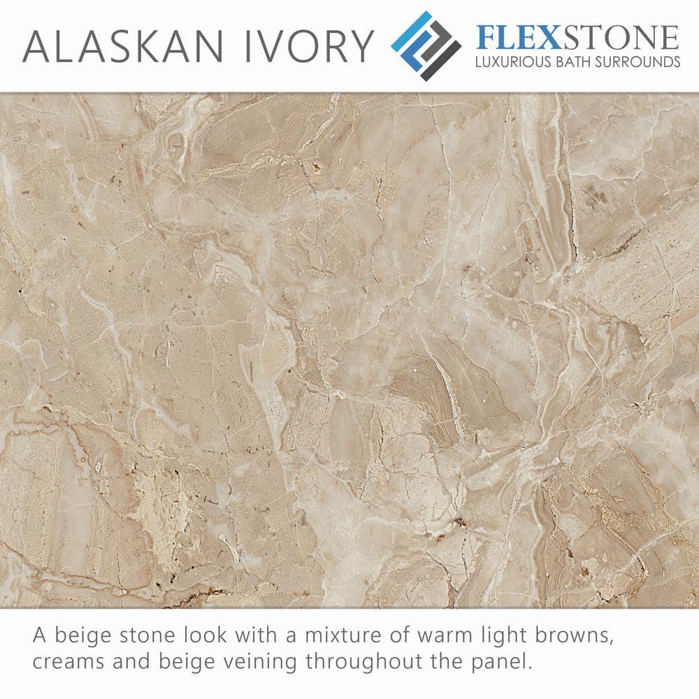 Alaskan Ivory 60'' x 30'' Rectangular Single Threshold Shower Base