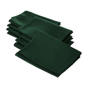 Polyester Poplin 18 in. x 18 in. Hunter Green Napkin (10-Pack)