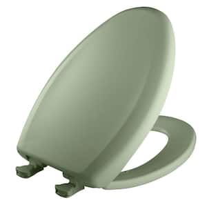 Slow Close STA-TITE Elongated Closed Front Toilet Seat in Bayberry