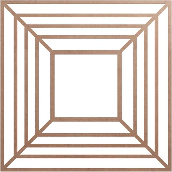 Ekena Millwork 0.25 in. x 40 in. x 40 in. Wood Medallion Moulding