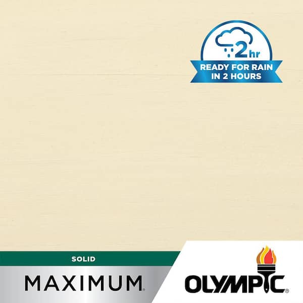 Olympic Maximum 1 gal.SC-1078 Snowflake Solid Color Exterior Stain and Sealer in One