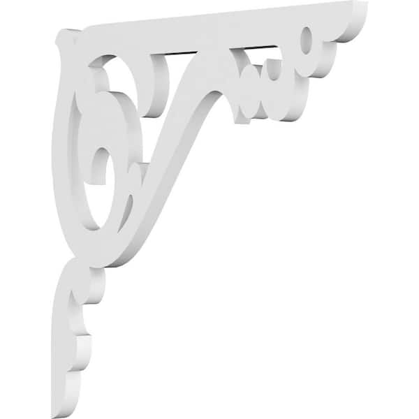 Ekena Millwork 5/8 in. W x 12 in. H x 12 in. D PVC Amber Bracket