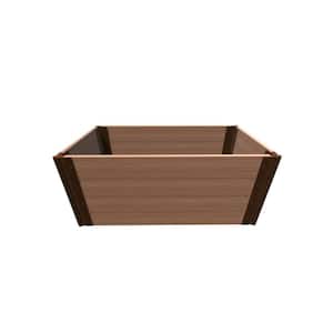 TOOL-FREE CLASSIC SIENNA 2 ft. x 4 ft. x 22 in. COMPOSITE RAISED GARDEN BED - 1 in. PROFILE