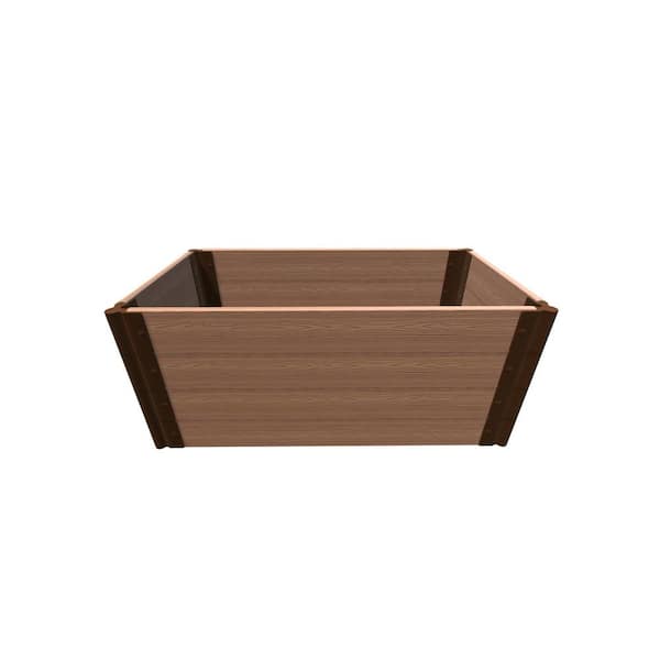 Frame It All TOOL-FREE CLASSIC SIENNA 2 ft. x 4 ft. x 22 in. COMPOSITE RAISED GARDEN BED - 1 in. PROFILE