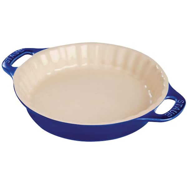 Ceramic 9 in. Pie Dish - Dark Blue