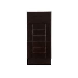 Anchester Assembled 12 in. x 34.5 in. x 24 in. Base Cabinet with 3 Drawers in Dark Espresso