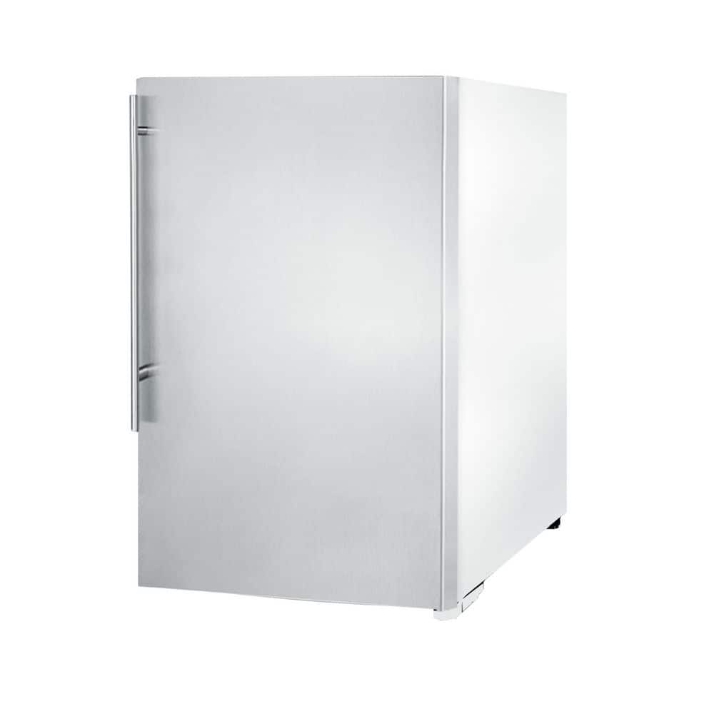Compact Stainless Steel Undercounter Upright Freezer