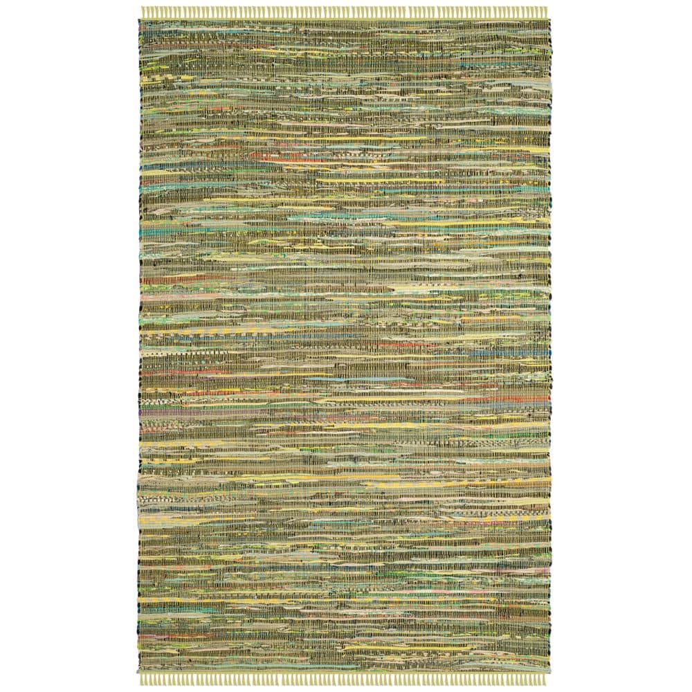 Reviews for SAFAVIEH Rag Rug Light Green/Multi Doormat 3 ft. x 5 ft