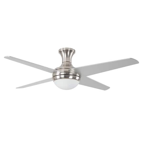 Bright Brushed Nickel Ceiling Fan With, Ceiling Fan With Bright Light