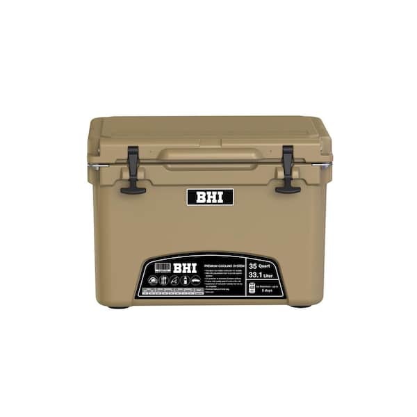 35 qt. (33.1 Liter, up to 48 Cans) Roto-Molded Insulated Chester Cooler Box, up to 5 Days for Ice Retention