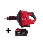 M18 FUEL 18V Lithium-Ion Cordless Drain Cleaning Snake Auger Tool with 5/16 in. Cable and M18 5.0Ah Battery