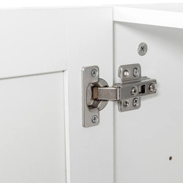Cabinet Double Door Lock Cabinet Drawer Lock Safety Lock Double Latch Door  Lock [Mounted on Right Side Door]. for (3/5-/15mm -7/8-/22mm) Door Panels