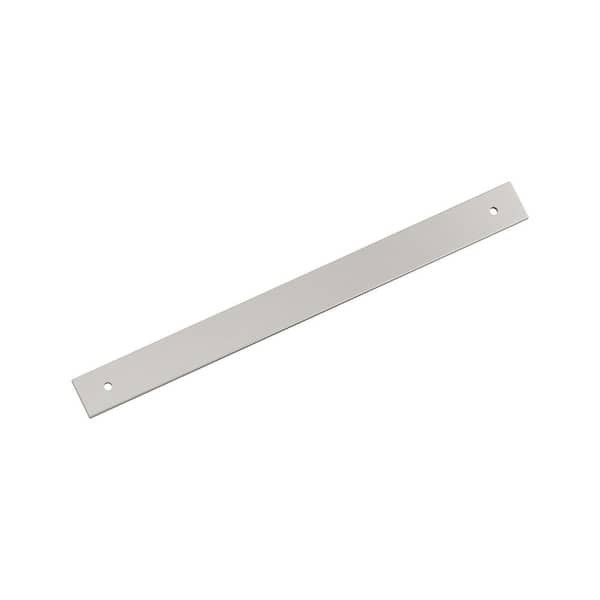 Amerock Ladera 10-1/16 in. Center-to-Center Rectangle Satin Nickel Pull Cabinet Backplate