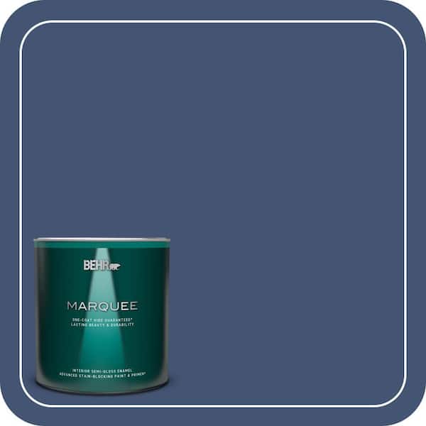 BEHR MARQUEE 1 qt. Home Decorators Collection #HDC-CL-26 Champlain Blue Semi-Gloss Enamel Interior Paint & Primer