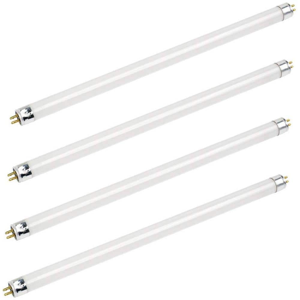 24-Watt, 9 in. Equivalent T5 G5 Daylight Deluxe (6500K) Flourescent Linear Light Bulb (4-Pack) price history on PriceWatchPro