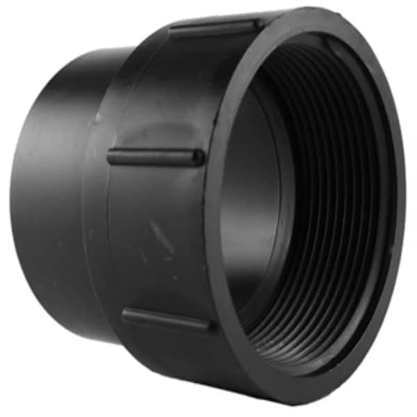 Charlotte Pipe 2 in. ABS DWV Spigot x FPT Cleanout Adapter