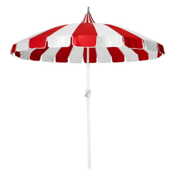 8 ft. Pagoda Outdoor Market Umbrella in Red