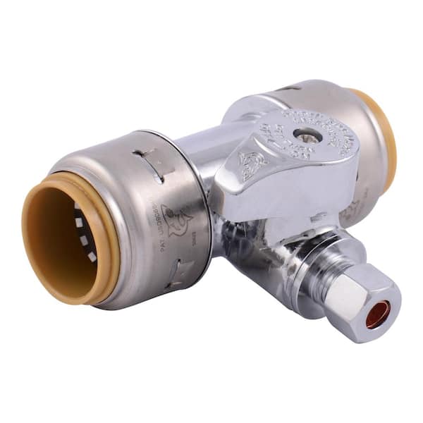 SharkBite 3/4-in Push-to-Connect x 3/4-in Push-to-Connect x 3/4-in dia Standard Tee Push Fitting SharkBite 3/4-in Push-to-Connect x 3/4-in Push-to-Connect x 3/4-in dia Standard Tee Push Fitting