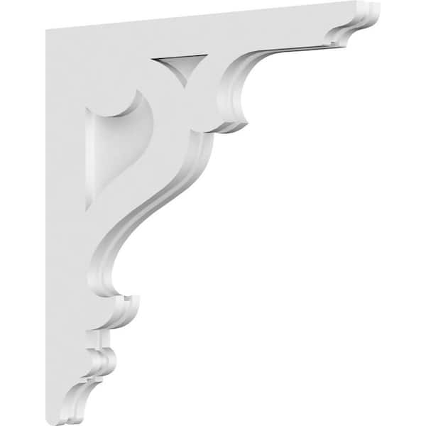 Ekena Millwork 1-7/8 in. x 22 in. x 22 in. PVC Brontes Corbel