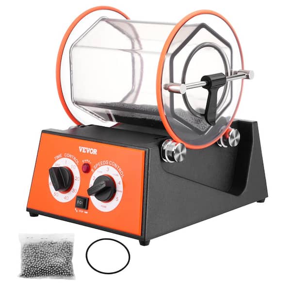 Jewelry Polisher Tumbler, 11 lbs./5kg Capacity Mini Rotary Tumbler Machine 0-60 Minutes Timer