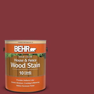 1 gal. #S-H-170 Red Brick Solid Color House and Fence Exterior Wood Stain
