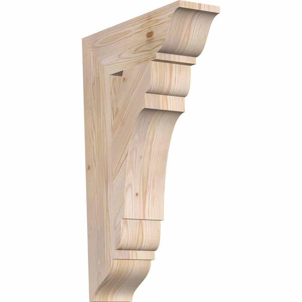 Ekena Millwork 5.5 in. x 32 in. x 20 in. Douglas Fir Olympic Traditional Smooth Bracket