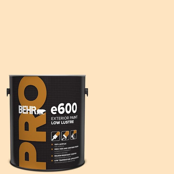 BEHR PRO 1 gal. #320C-2 Cream Yellow Low Luster Exterior Paint